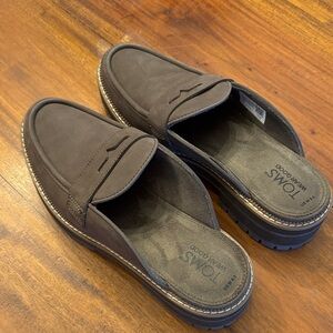 TOMS Women’s Brown Slip-On Mule Loafers